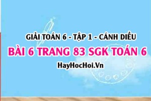 Giải bài 6 trang 83 Toán 6 Tập 1 SGK Cánh Diều